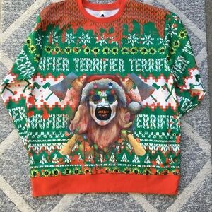 NWT Universal Halloween Horror Nights 2025 Terrifier Christmas Sweater, Sz M